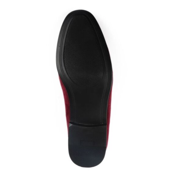 ALFANI Mens Burgundy Padded Zion Round Toe Slip On Loafers Shoes 8.5 M
